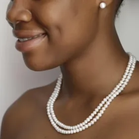 Double FW Pearl Set (Earring & Bracelet)
