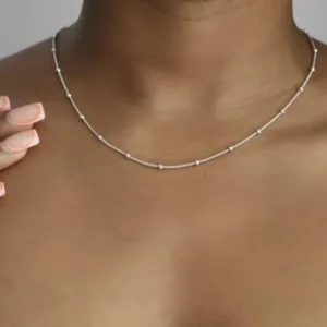 Multiple Silver Ball Chain